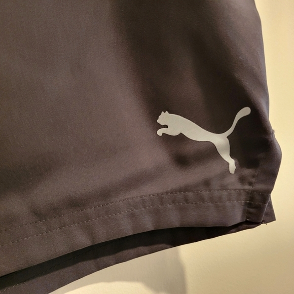 2-in-1 Puma Drycell Men's Gray Black Athletic Training Shorts Fitted Mesh Sports - Picture 6 of 8